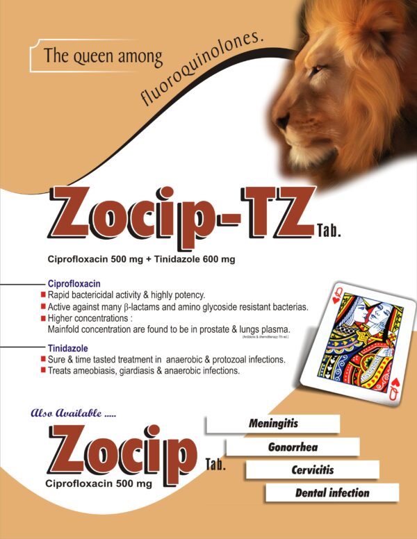 ciprofloxacin 500mg tinidazole 600 mg
