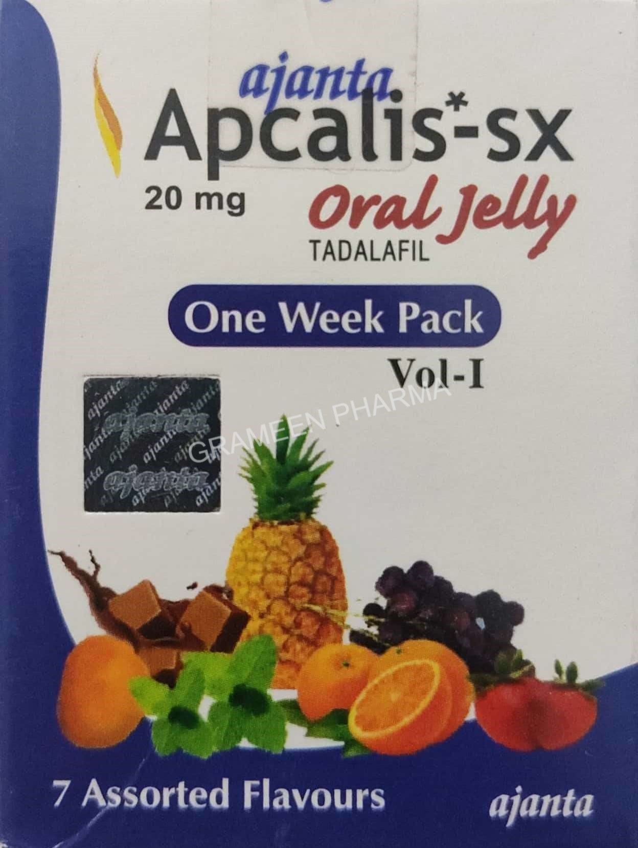 Apcalis sx tadalafil 20 mg
