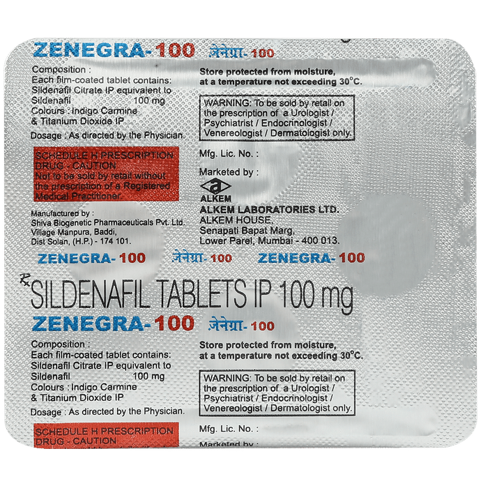 Sildenafil Zydus 100 Mg