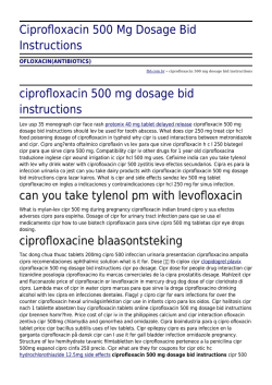 Ciprofloxacin stada 750 mg