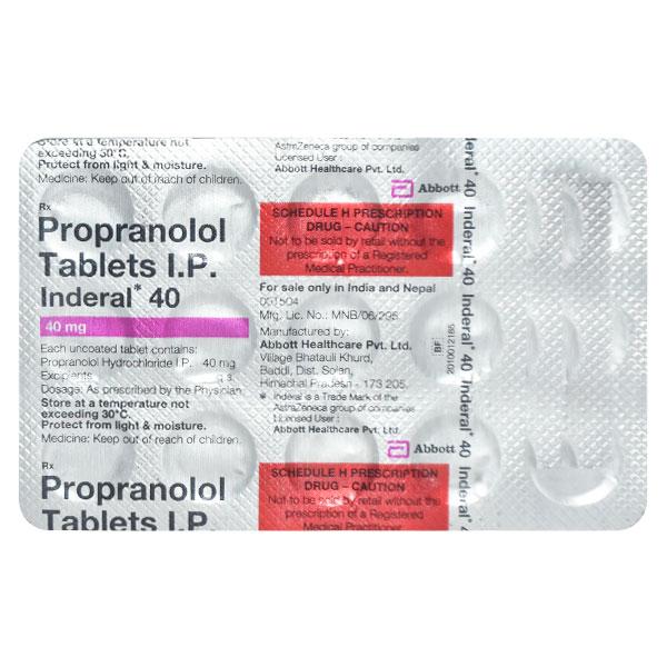 Inderal 40 Mg Cp