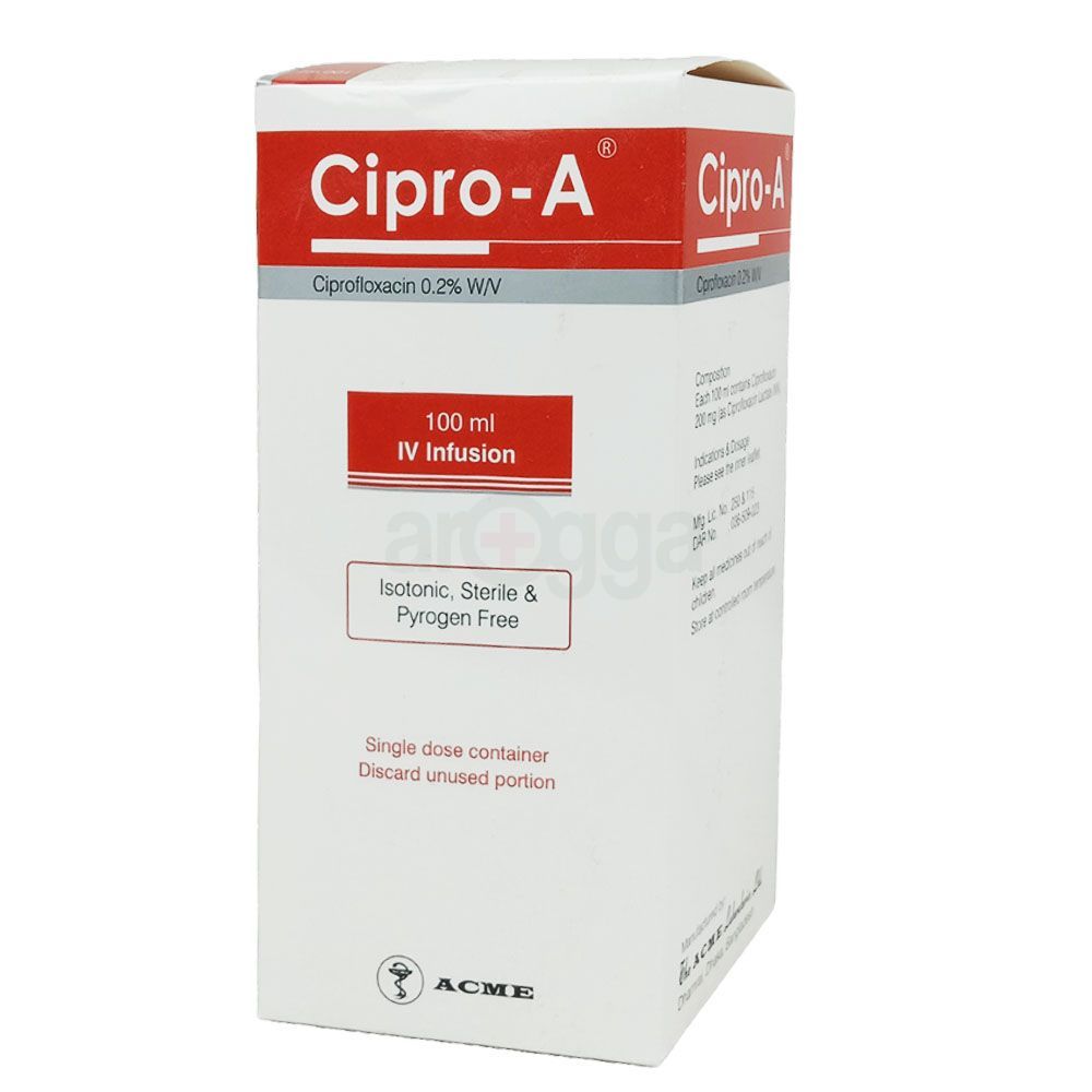 ciprofloxacin 250 mg iv