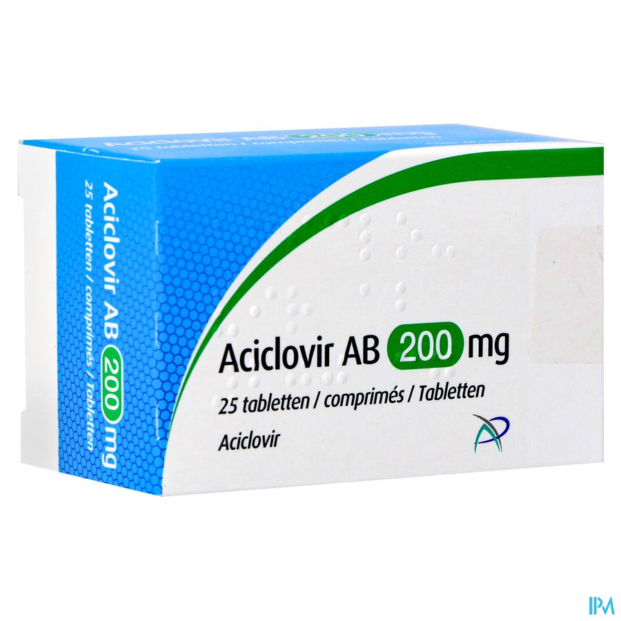 Zovirax 200 mg comprimé boîte de 25