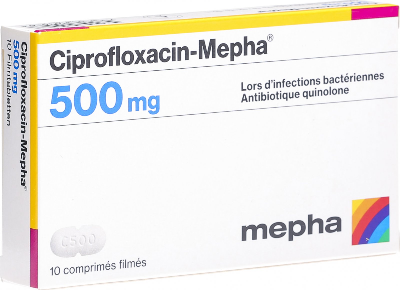 Ciprofloxacin mepha 500 mg
