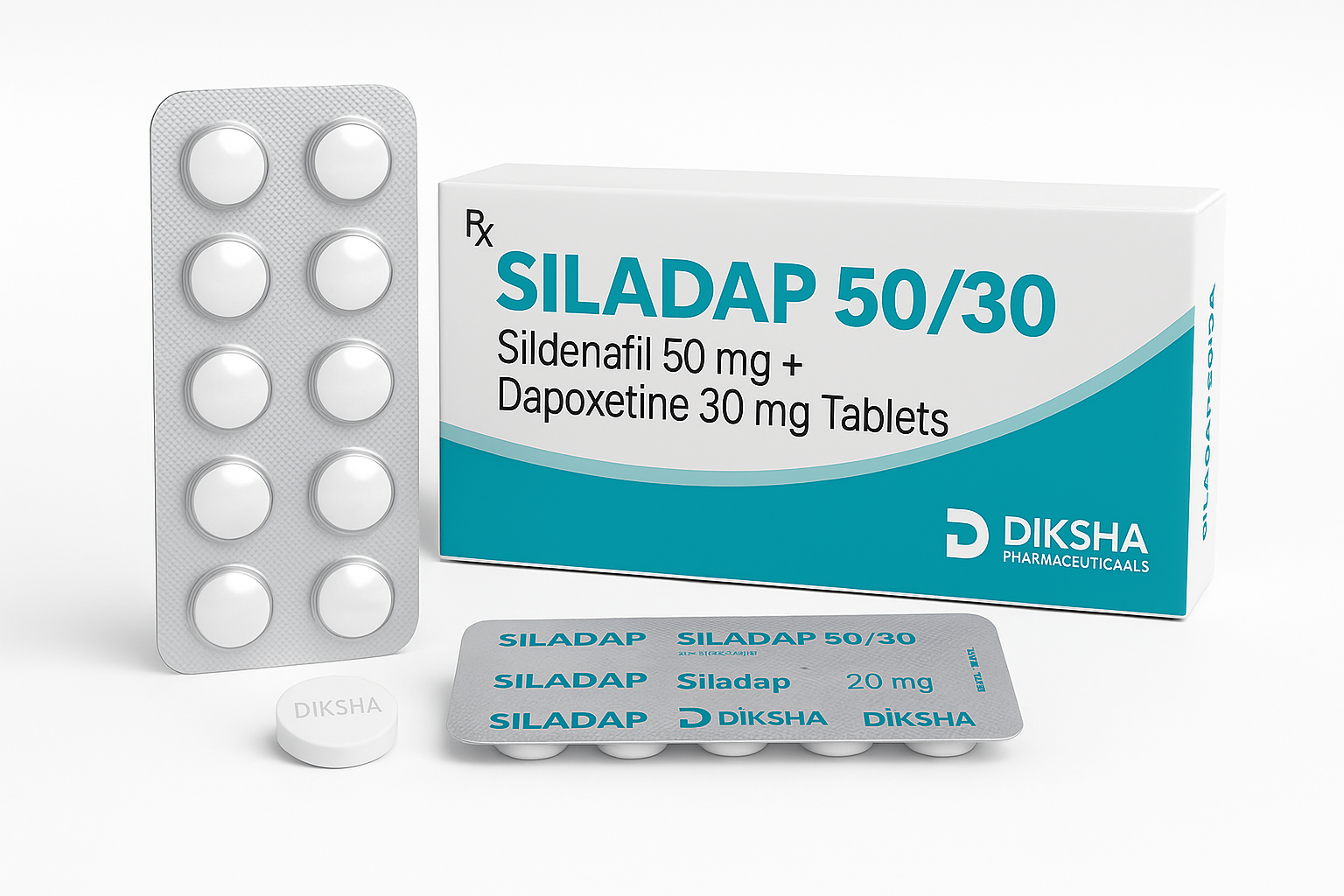 Sildenafil 50mg Dapoxetine 30mg