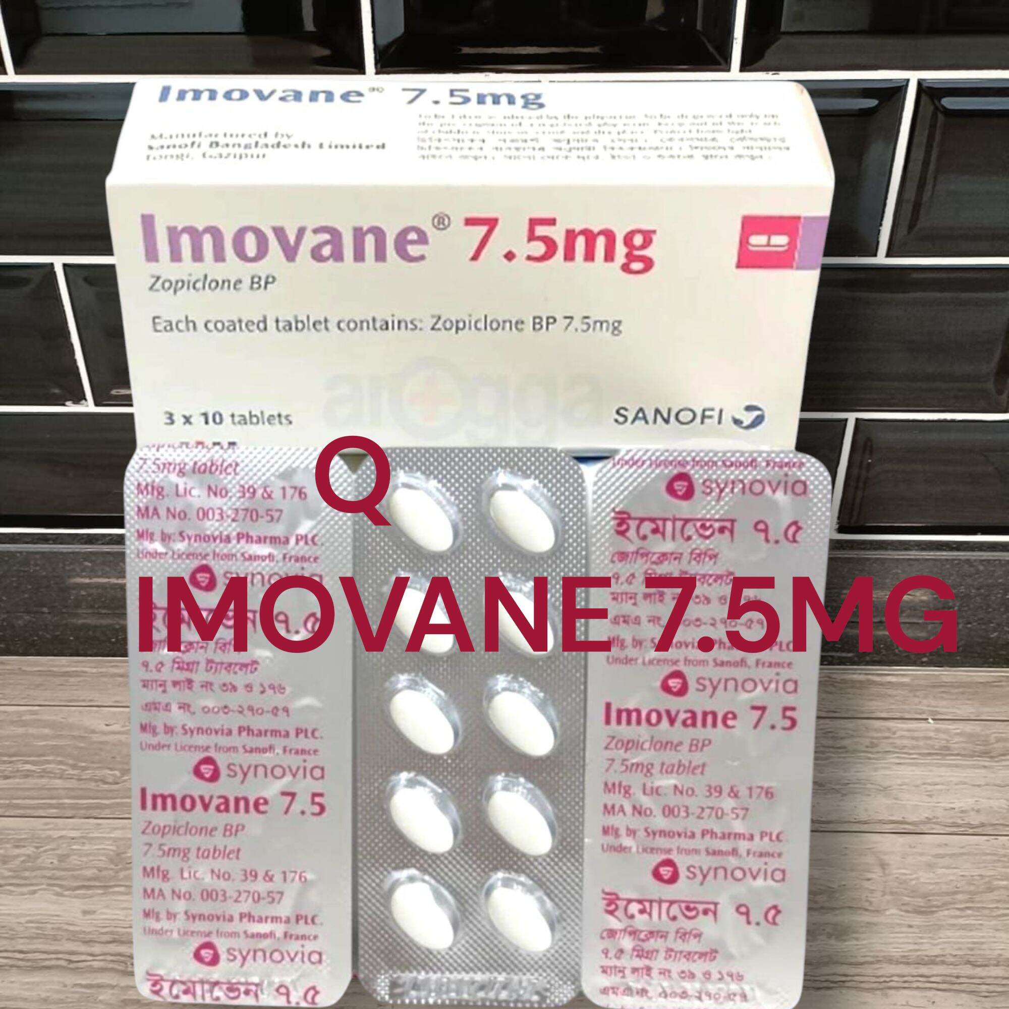 Prix imovane 7 5mg