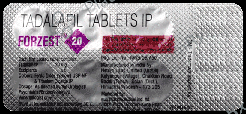 Forzest (tadalafil) 20 Mg