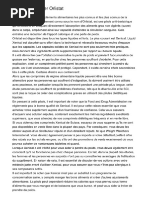 Orlistat comment acheter