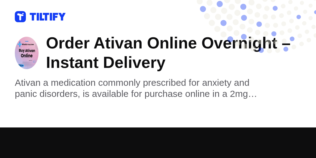 Ordre ativan
