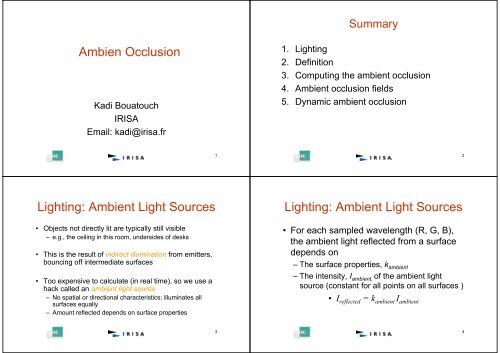 ordre ambien
