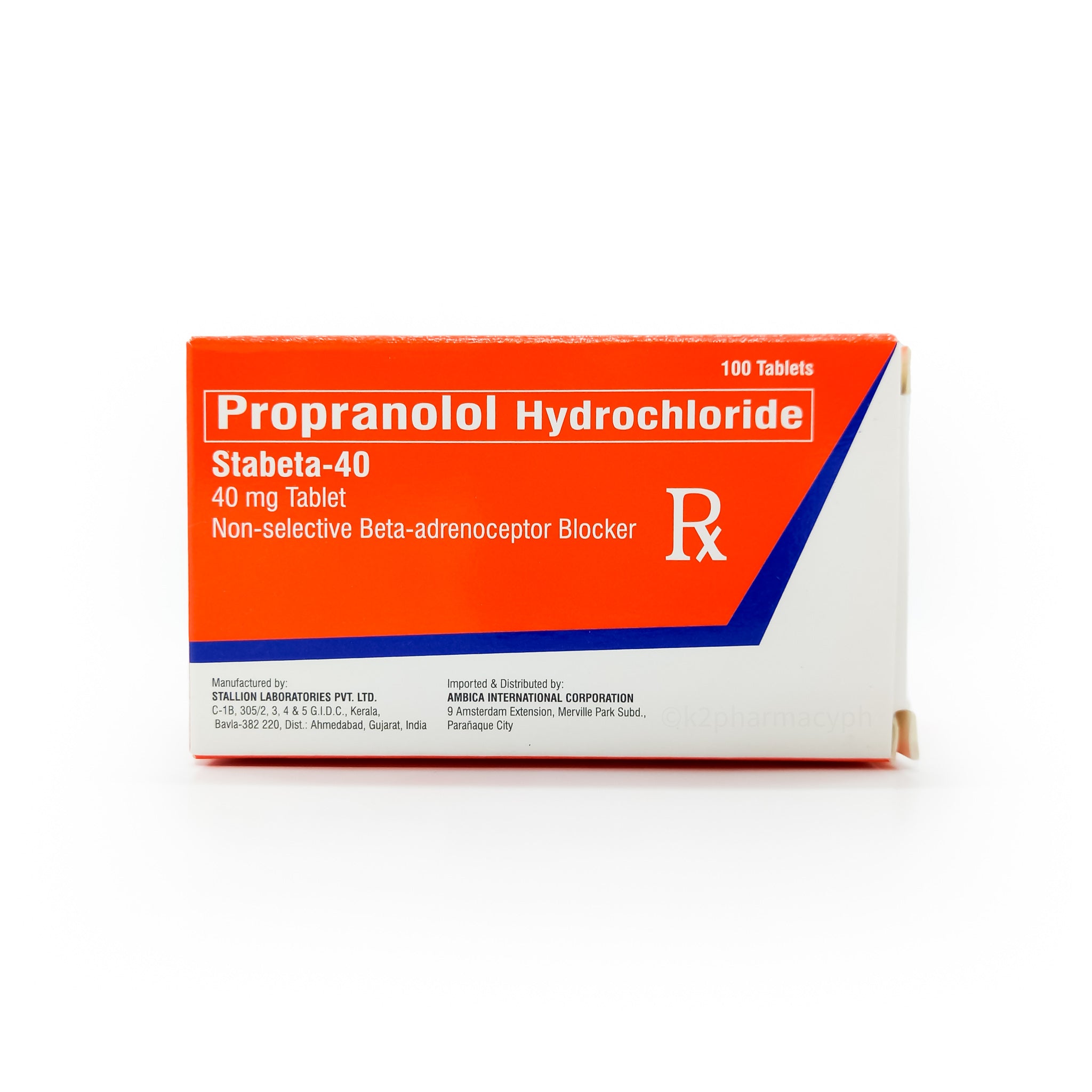 propranolol 40mg spc