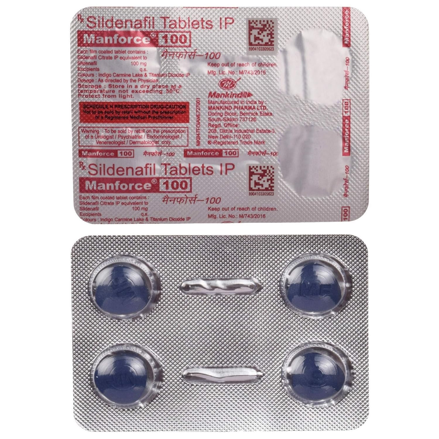 Sildenafil 100mg Manforce