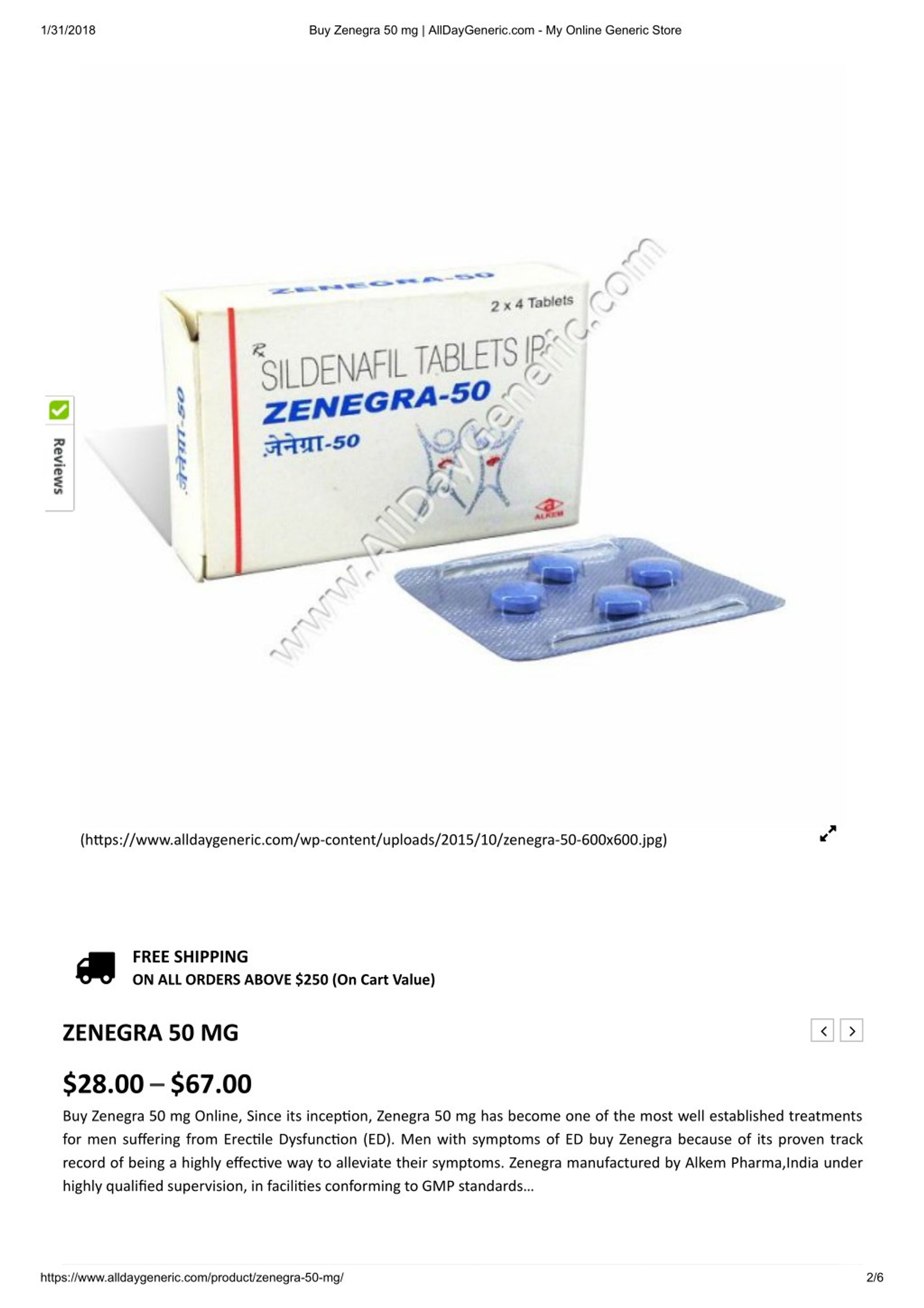 Zenegra 50mg