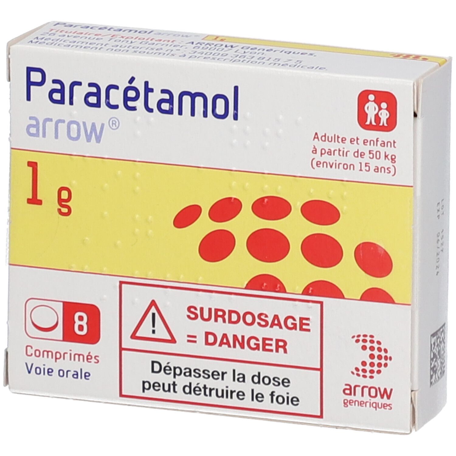 Arrow generique tramadol paracetamol
