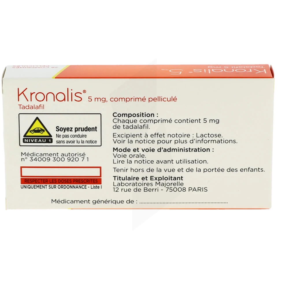 Commander tadalafil belgique