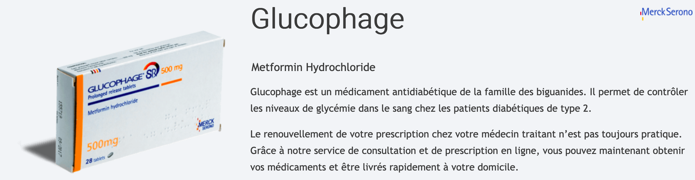 commander metformine en ligne