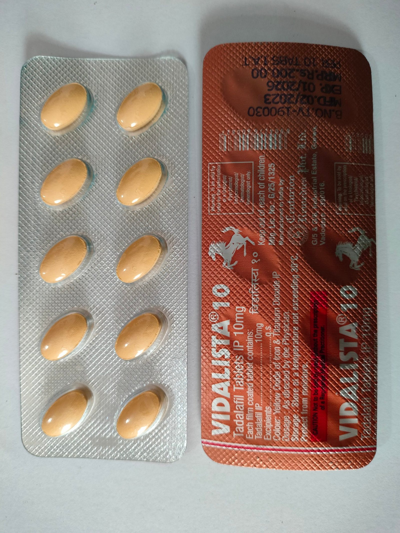 Vidalista Tadalafil 10mg