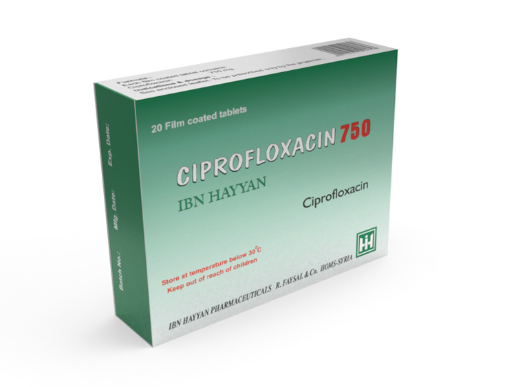 Ciprofloxacin mylan 750 mg