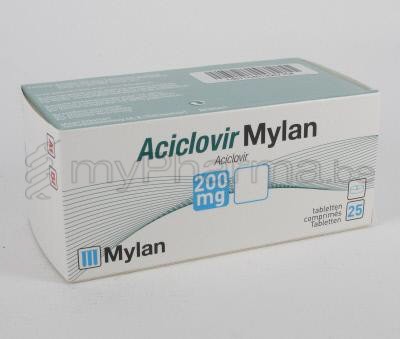 Zovirax 200 Mg Comprimé Boîte De 25