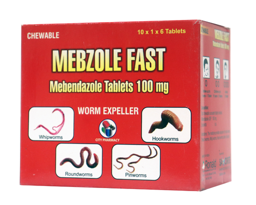 Mebendazole de 100 mg