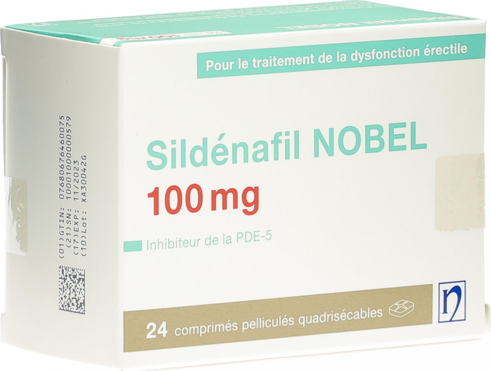 Sildénafil 100 Mg Boîte De 24