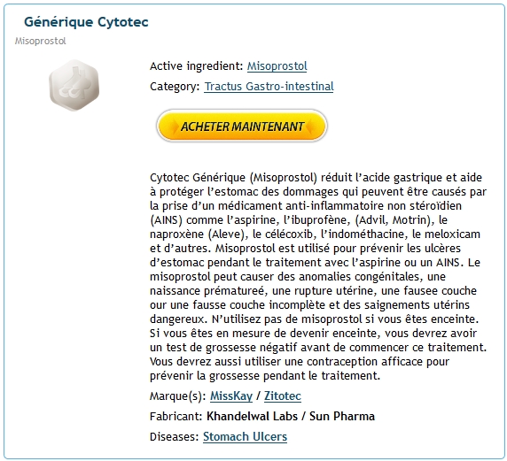 Commander misoprostol générique