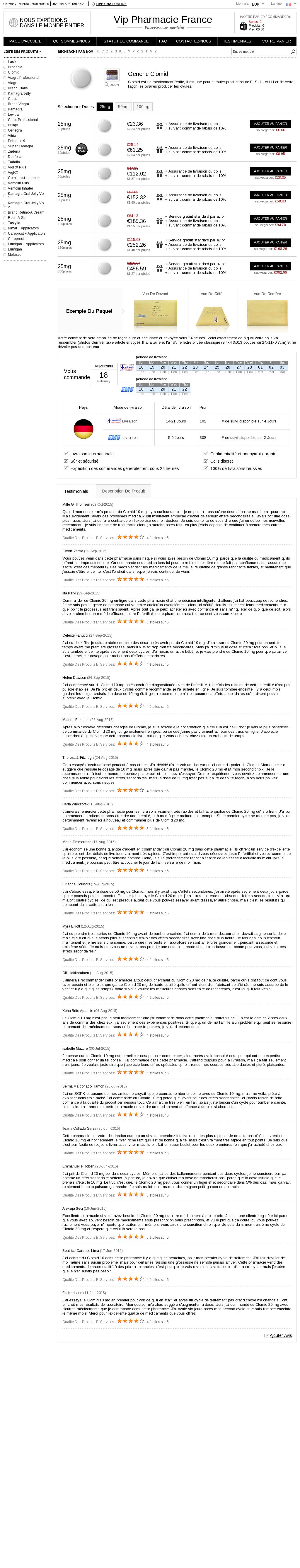 Clomid acheter en ligne