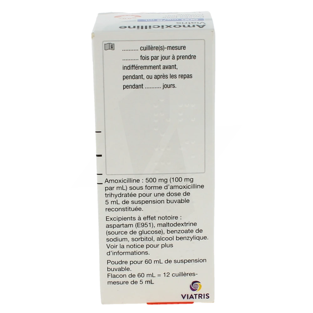 posologie de la amoxicilline 500 mg