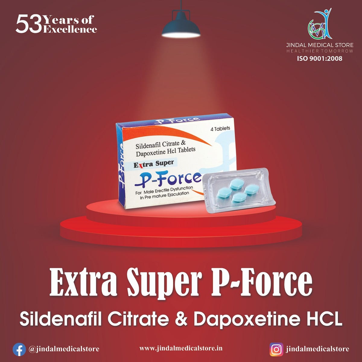 Super P Force (sildenafil 100 Dapoxetine 60)
