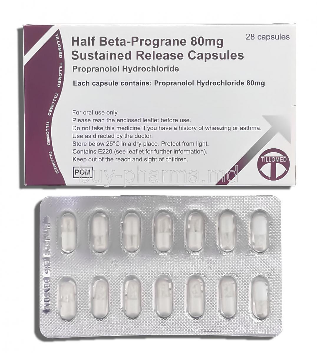 Propranolol Cap 80mg Er