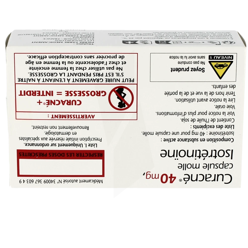 roaccutane avec ou sans ordonnance