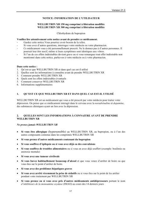 Coût du bupropion