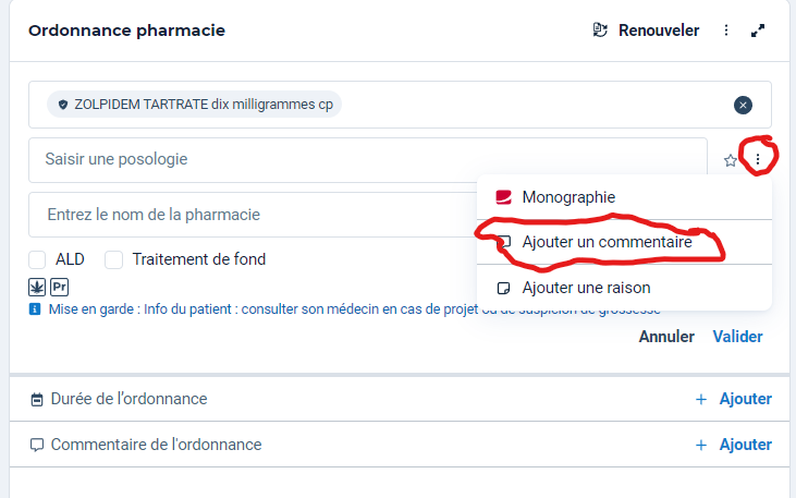 Zolpidem avec ou sans ordonnance