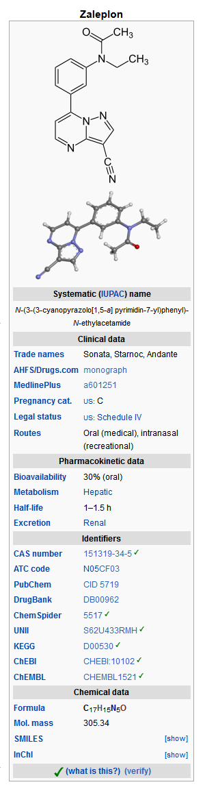 Zaleplon 20mg