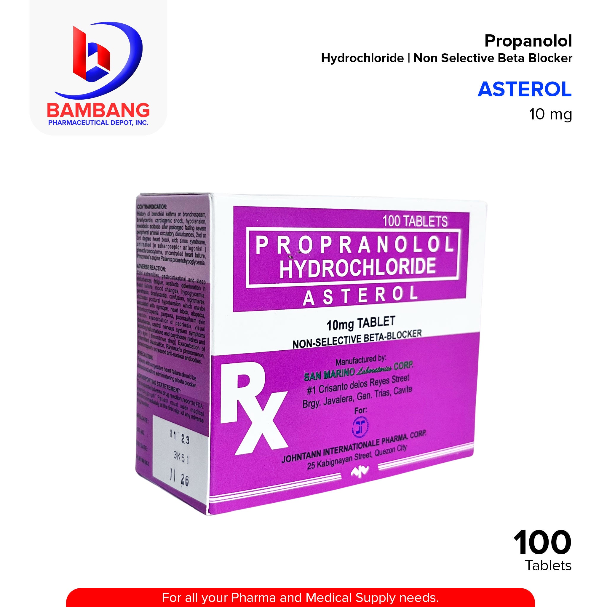 prix propranolol 160