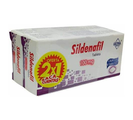 Sildenafil 100 mg 4 tabletas