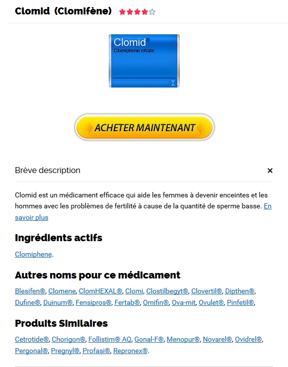 Peut On Acheter Clomid Sans Ordonnance