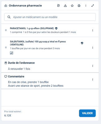 salbutamol comprimé prix