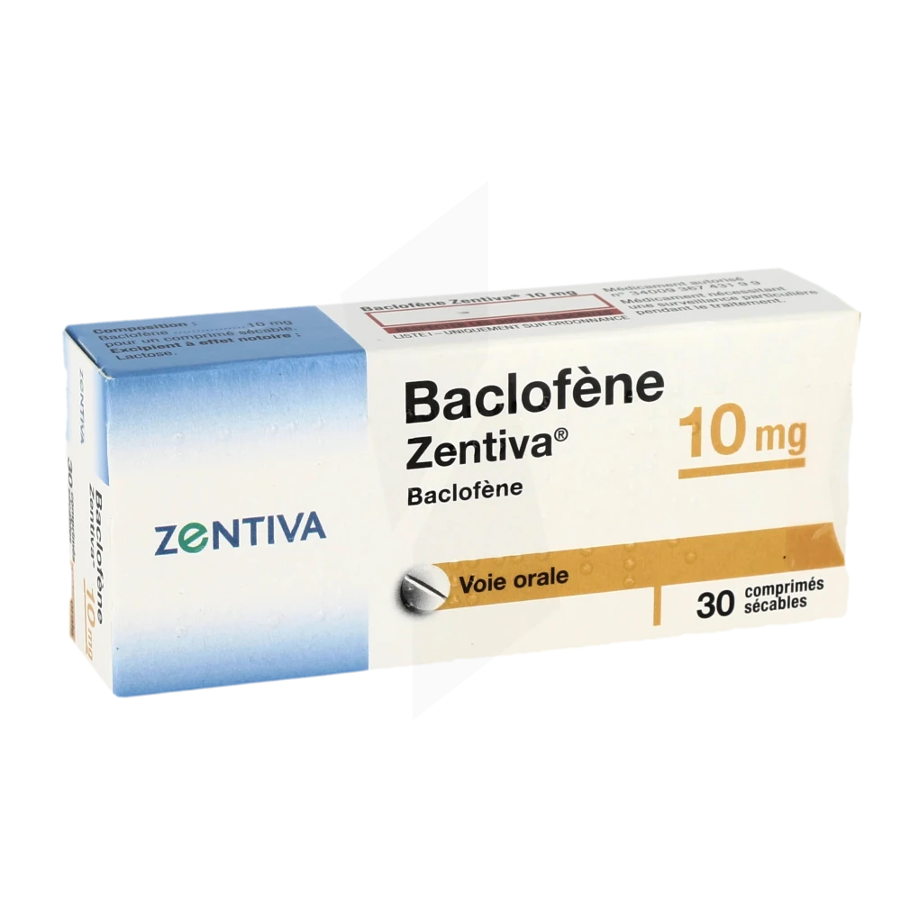 Baclofen 10 mg prix france