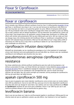 Ciprofloxacin stada 250 mg