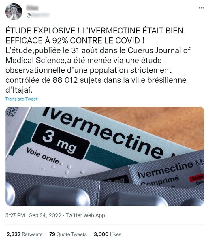 Ivermectine achat en france
