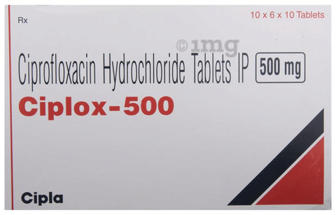 ciprofloxacin 500 mg qid