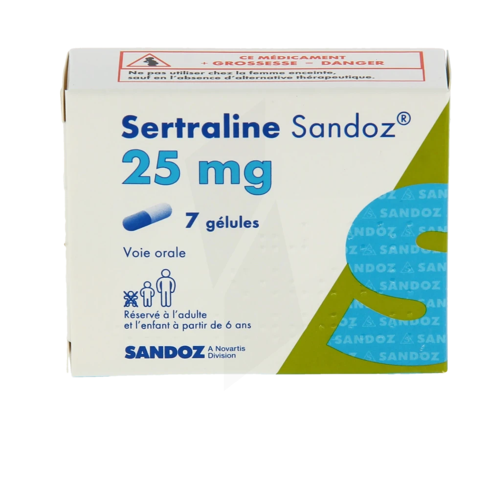 Sertraline 25 mg prix