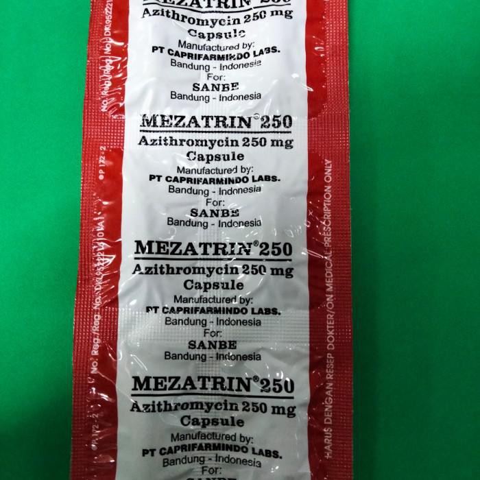 Mezatrin 250 azithromycin 250 mg