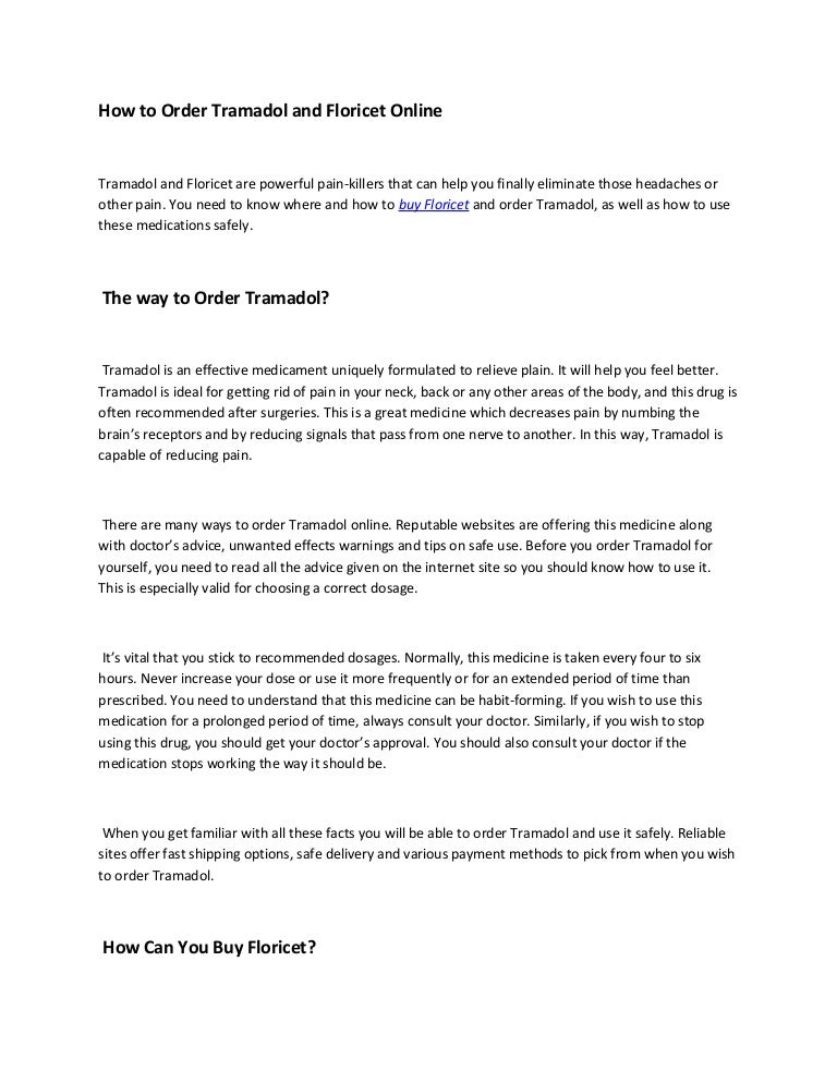 Tramadol Online
