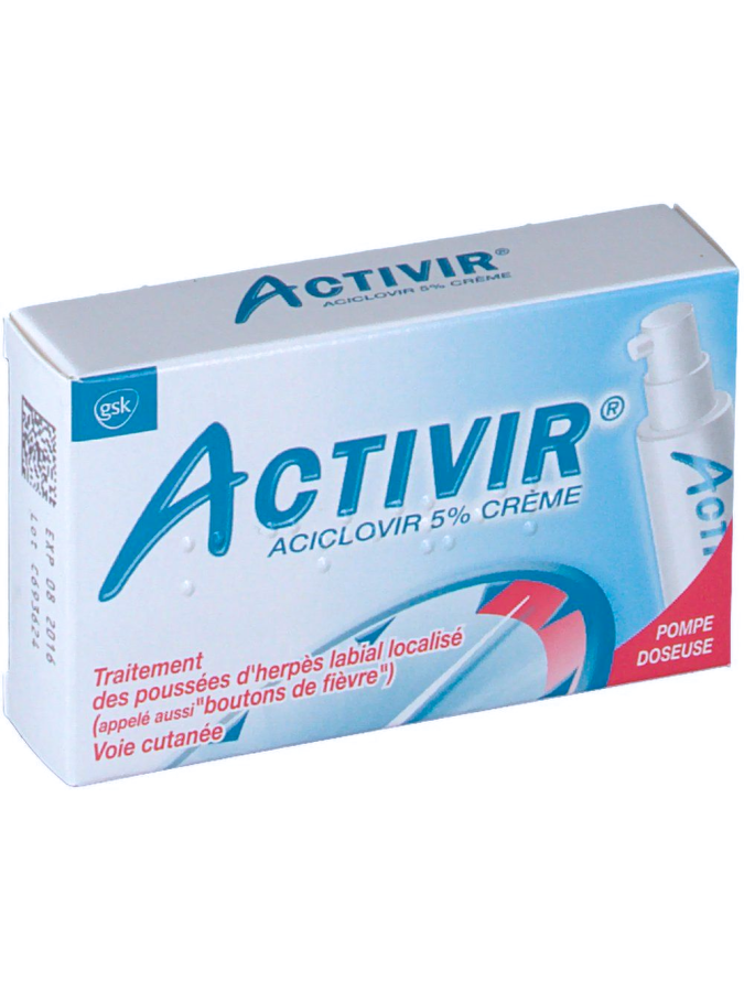 Prix aciclovir crème tube de 2g
