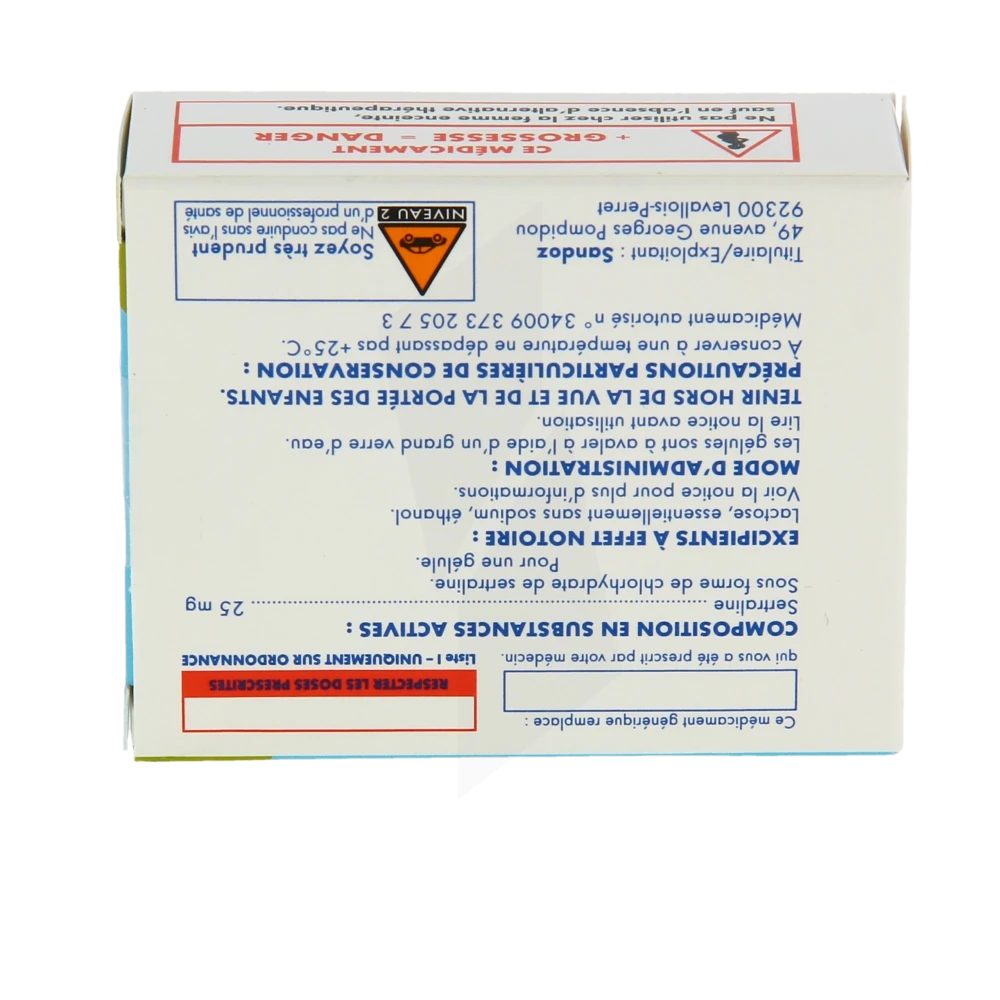 sertraline 25 generique