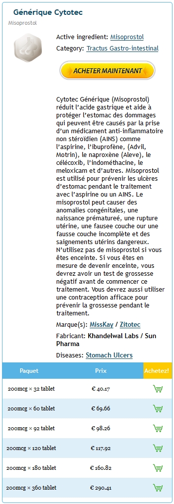 Cytotec En Ligne Rapide