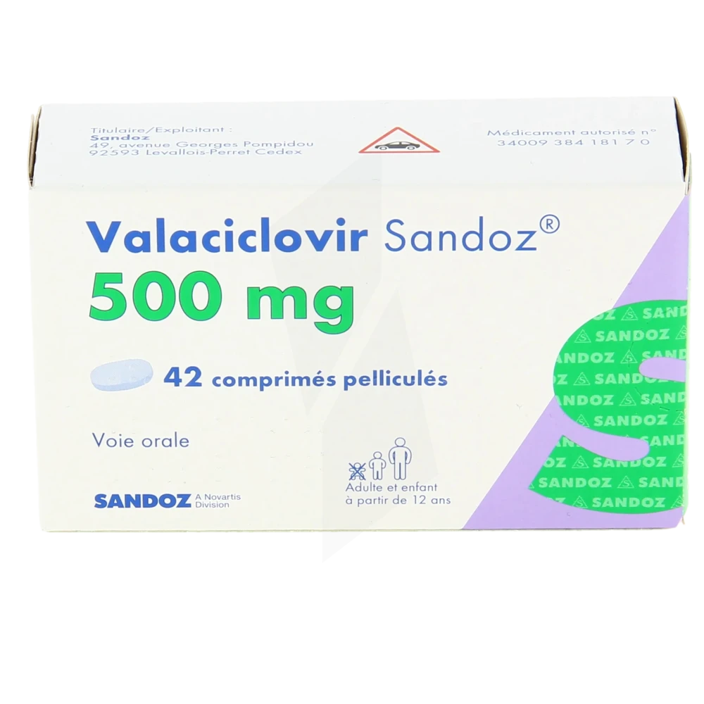 Valacyclovir pilules