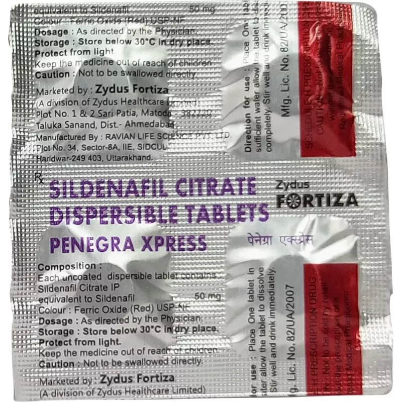 Zydus Fortiza Penegra 50 Mg